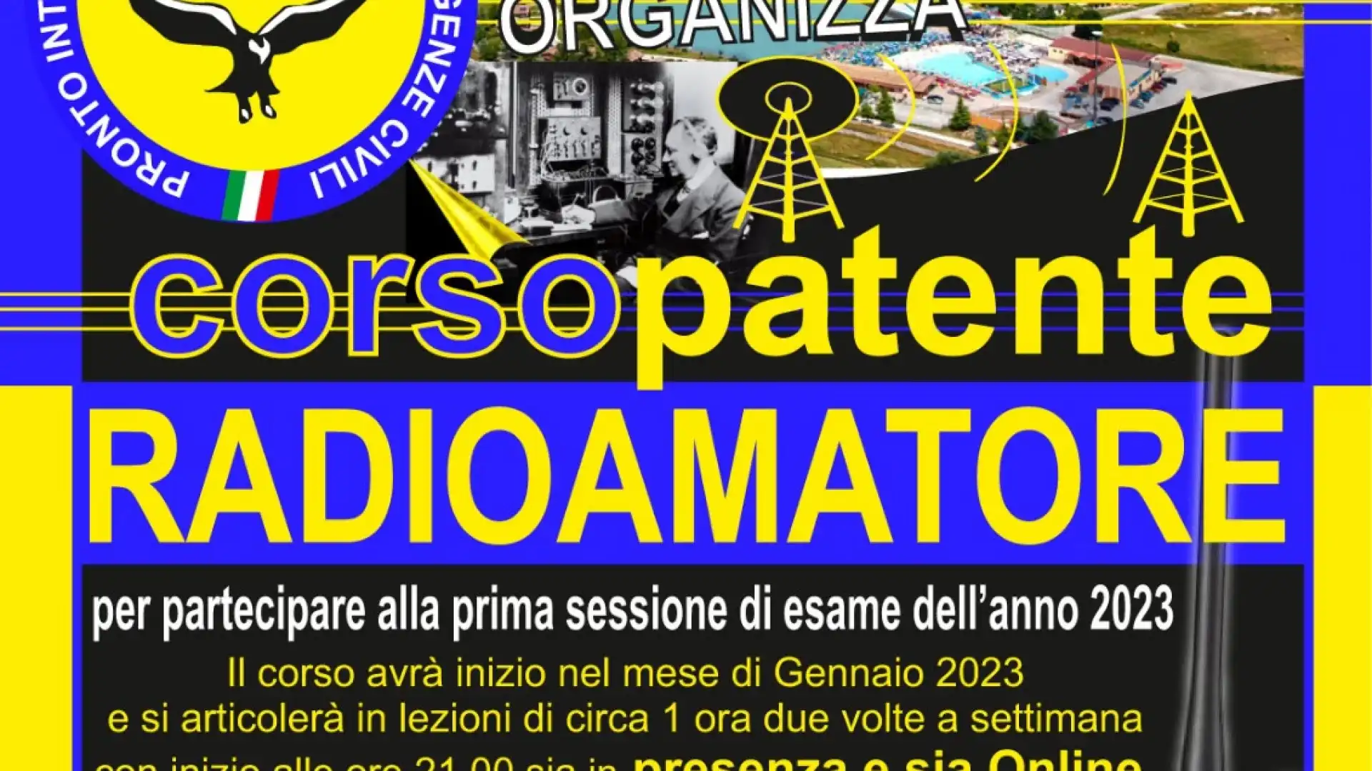 Castel Di Sangro: il distaccamento P.I.V.E.C. organizza un corso per l’ottenimento della patente da Radioamatore. Scarica il modulo ed iscriviti.